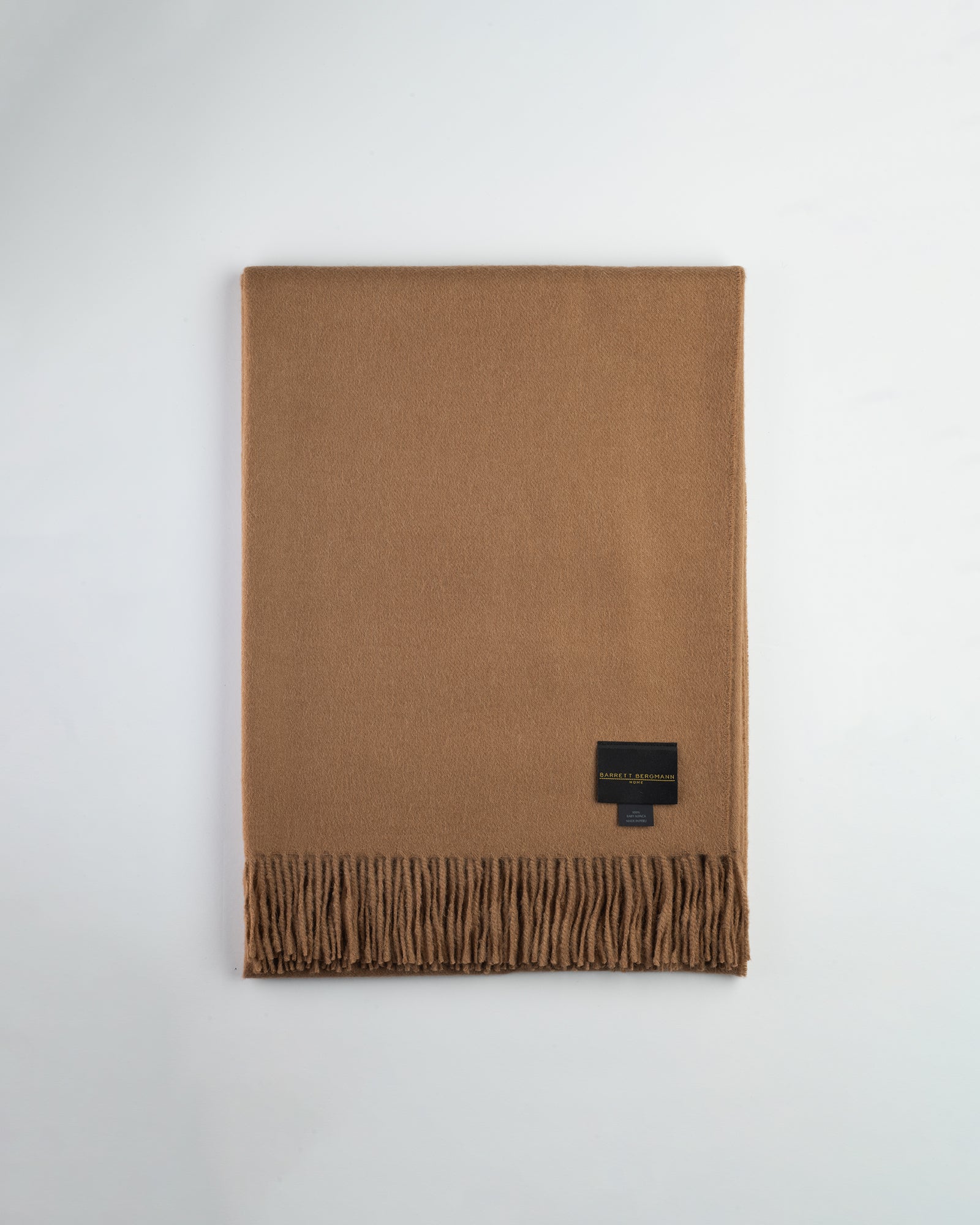 Refined Baby Alpaca Throw Small - Camel