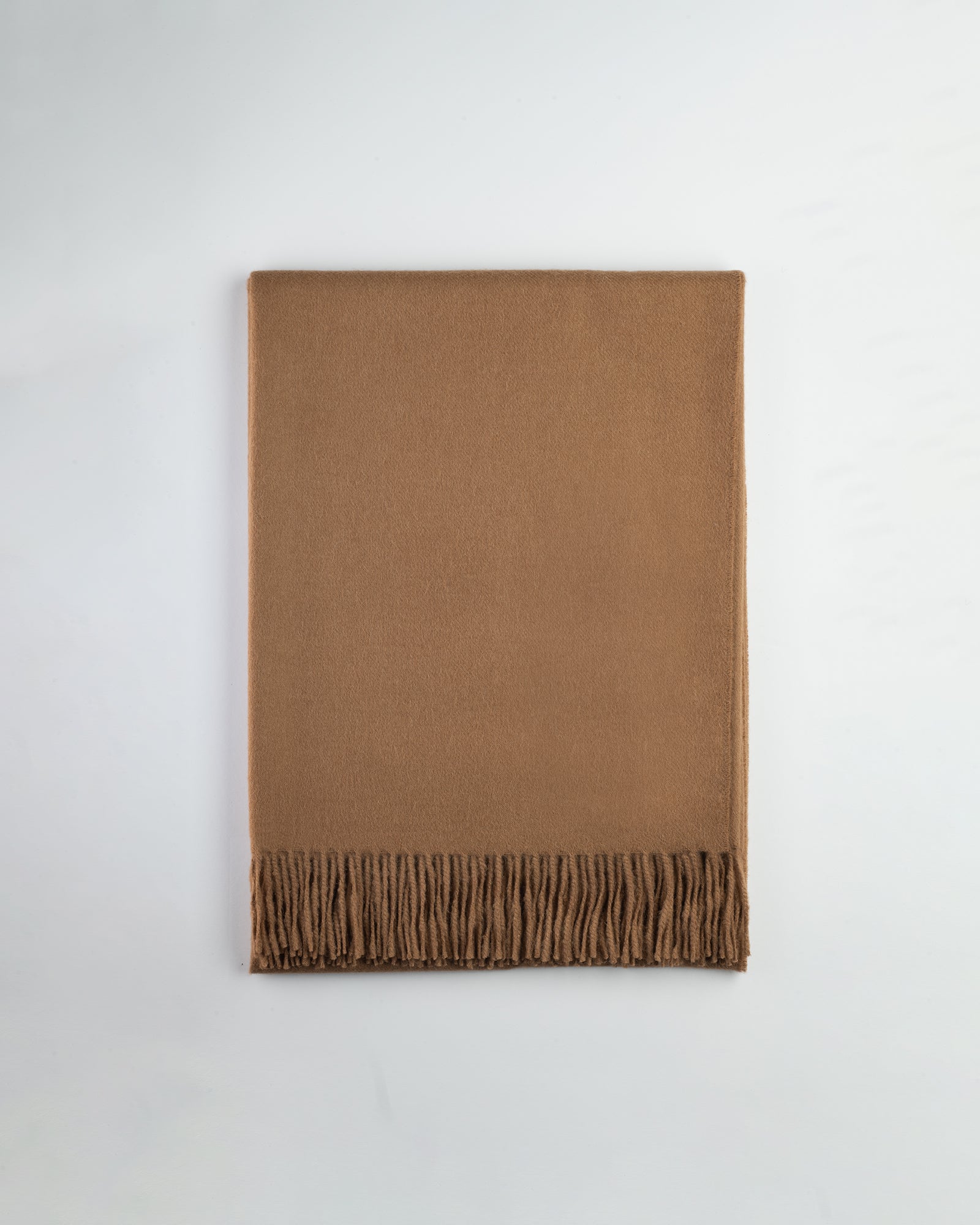 Refined Baby Alpaca Throw Small - Camel