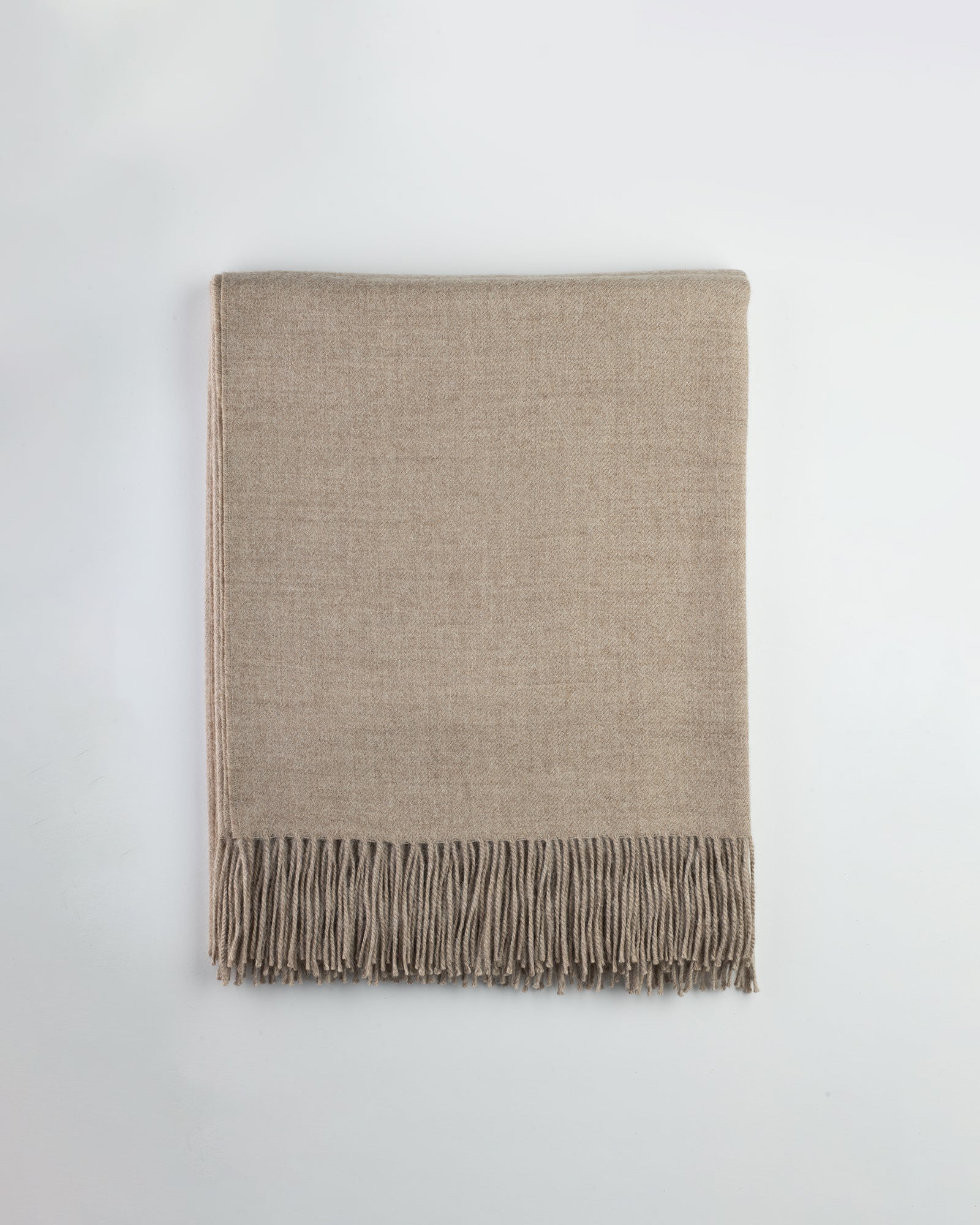 Refined Baby Alpaca Throw Small - Sand