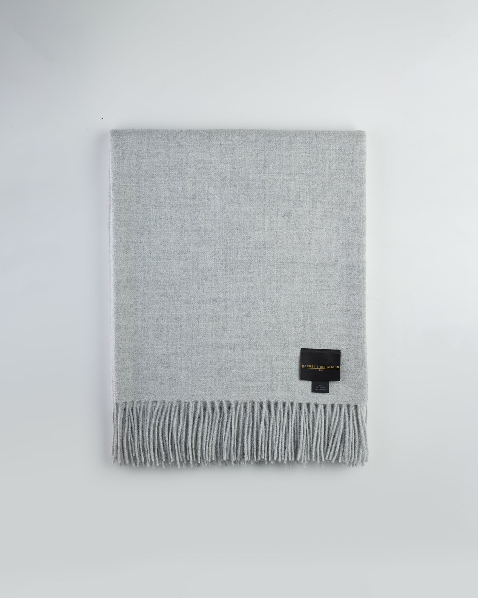 Refined Baby Alpaca Throw Small - Silver