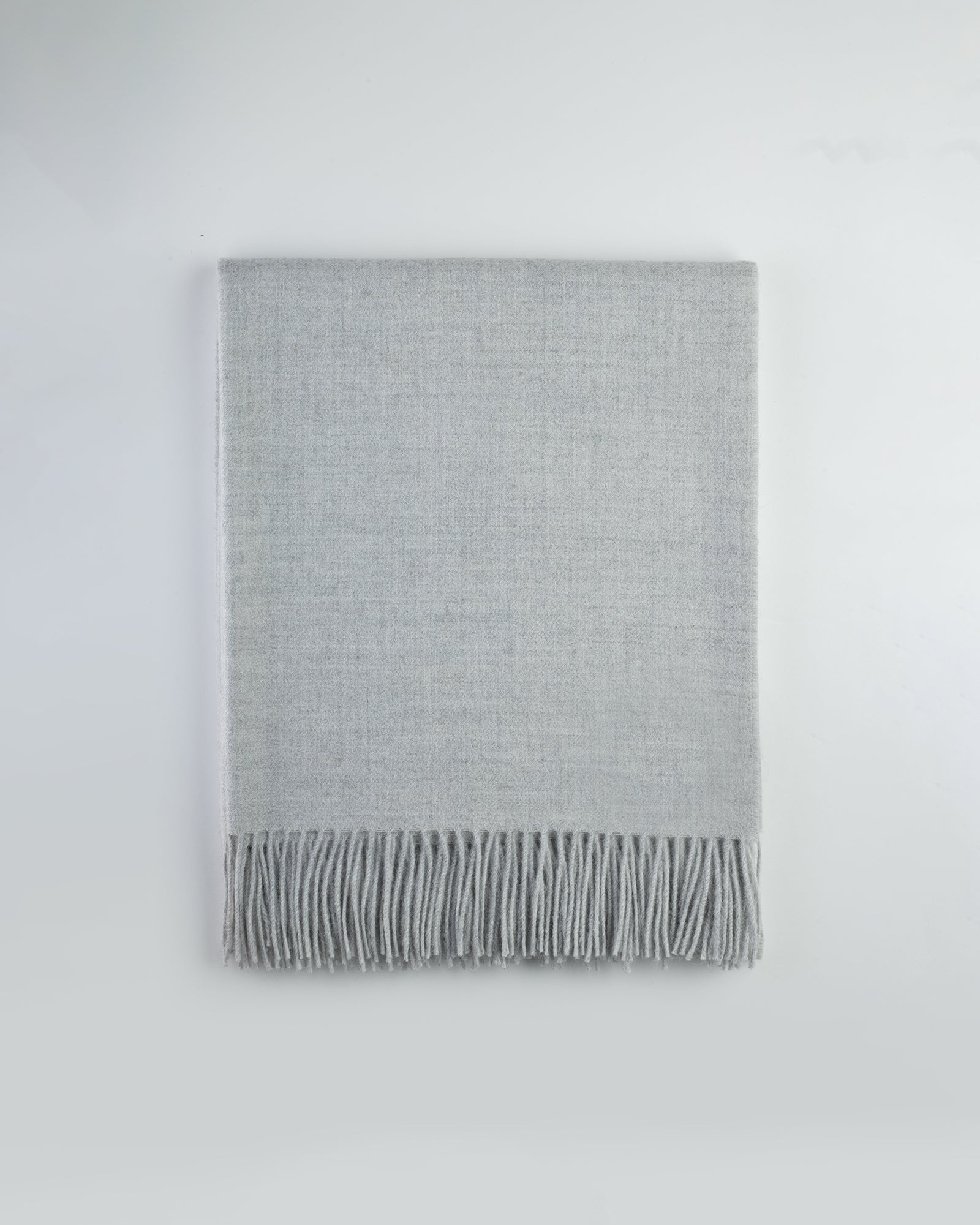 Refined Baby Alpaca Throw Small - Silver