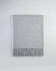 Refined Baby Alpaca Throw Small - Silver