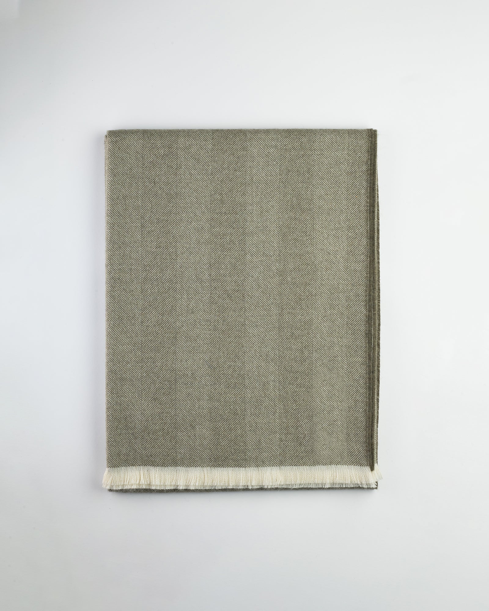 Refined Baby Alpaca Throw Eyelash - Olive