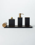 Onyx Weave Bathroom Accessory Set