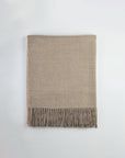 Refined Baby Alpaca Throw Small - Sand