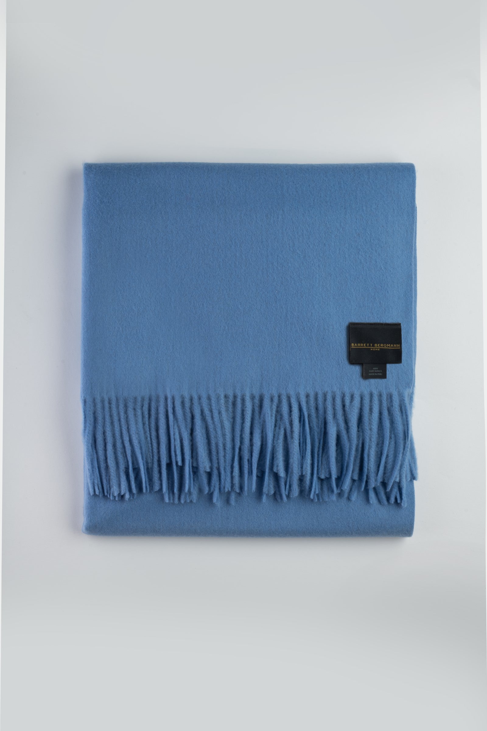Artisanal Baby Alpaca Throw Small - Blue