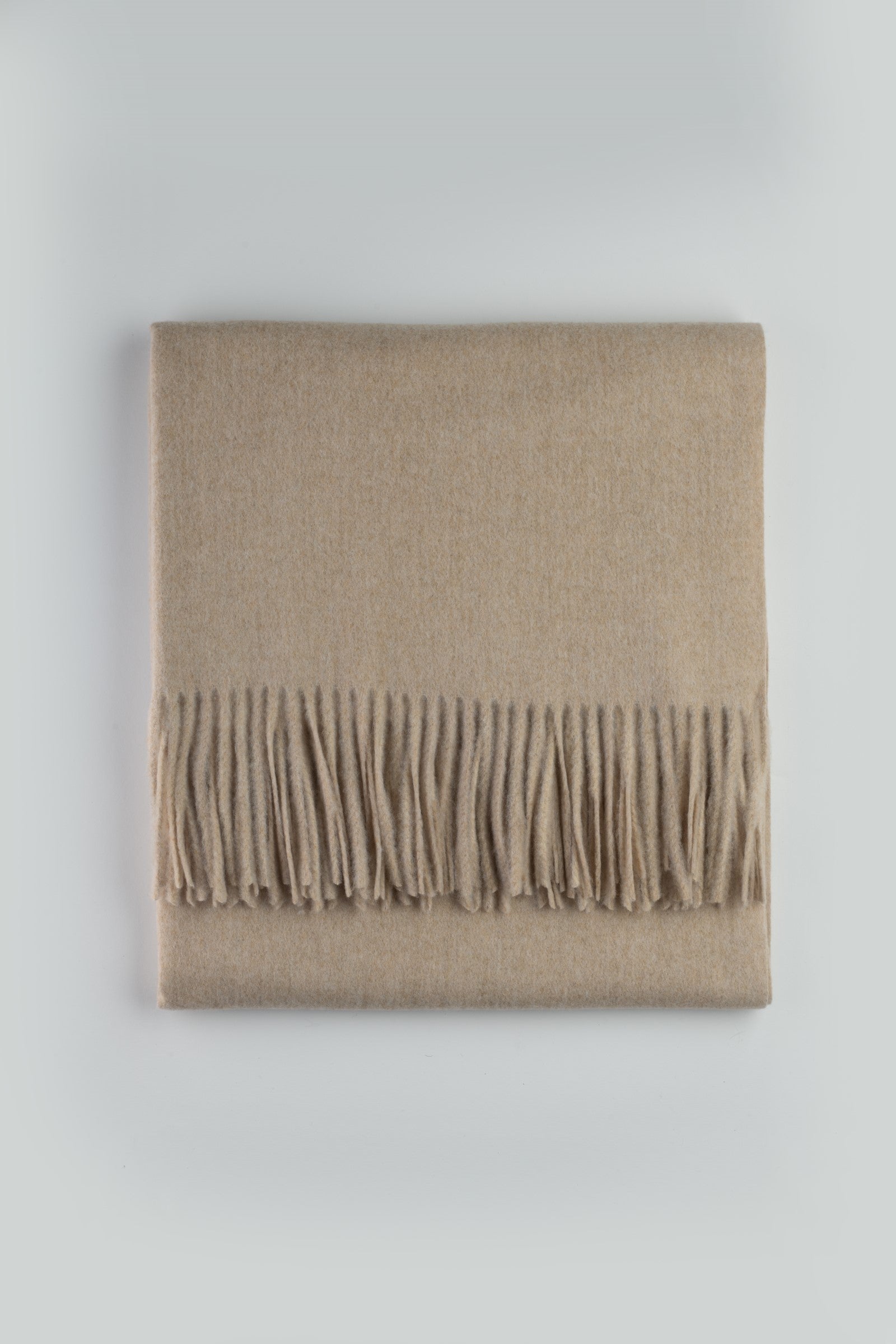 Artisanal Baby Alpaca Throw Small - Sand