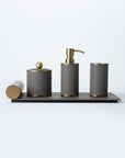 Slate Weave Bathroom Accessory Set