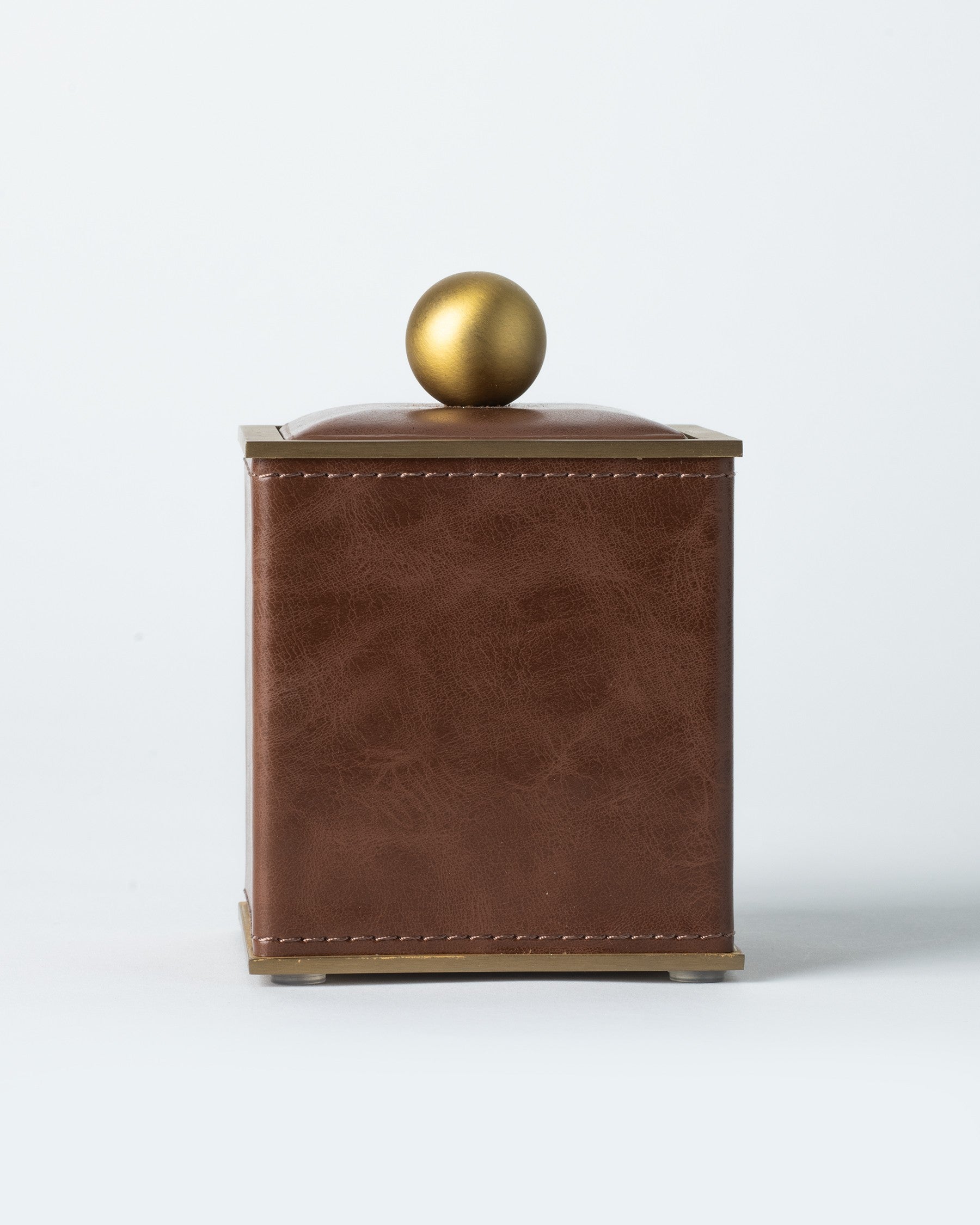Cognac Bathroom Accessory Set