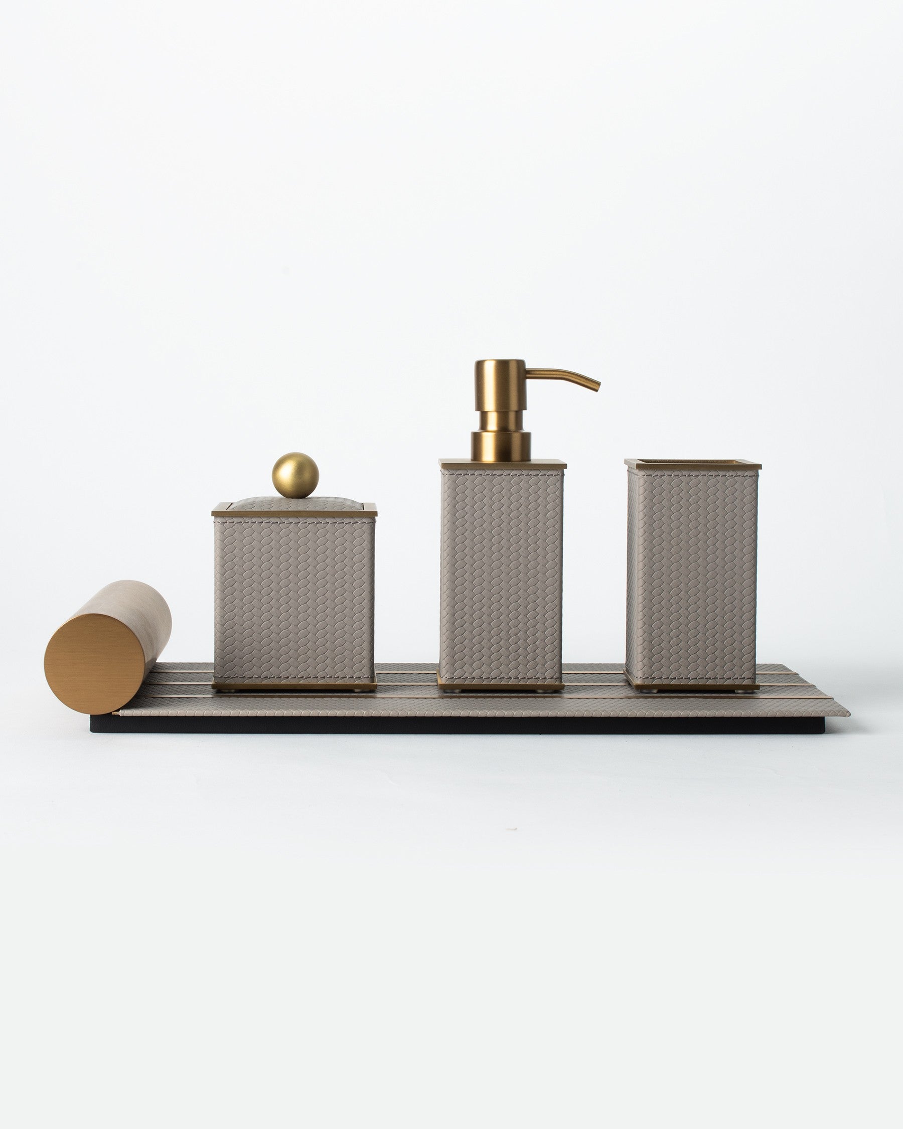 Sterling Weave Bathroom Accessory Set