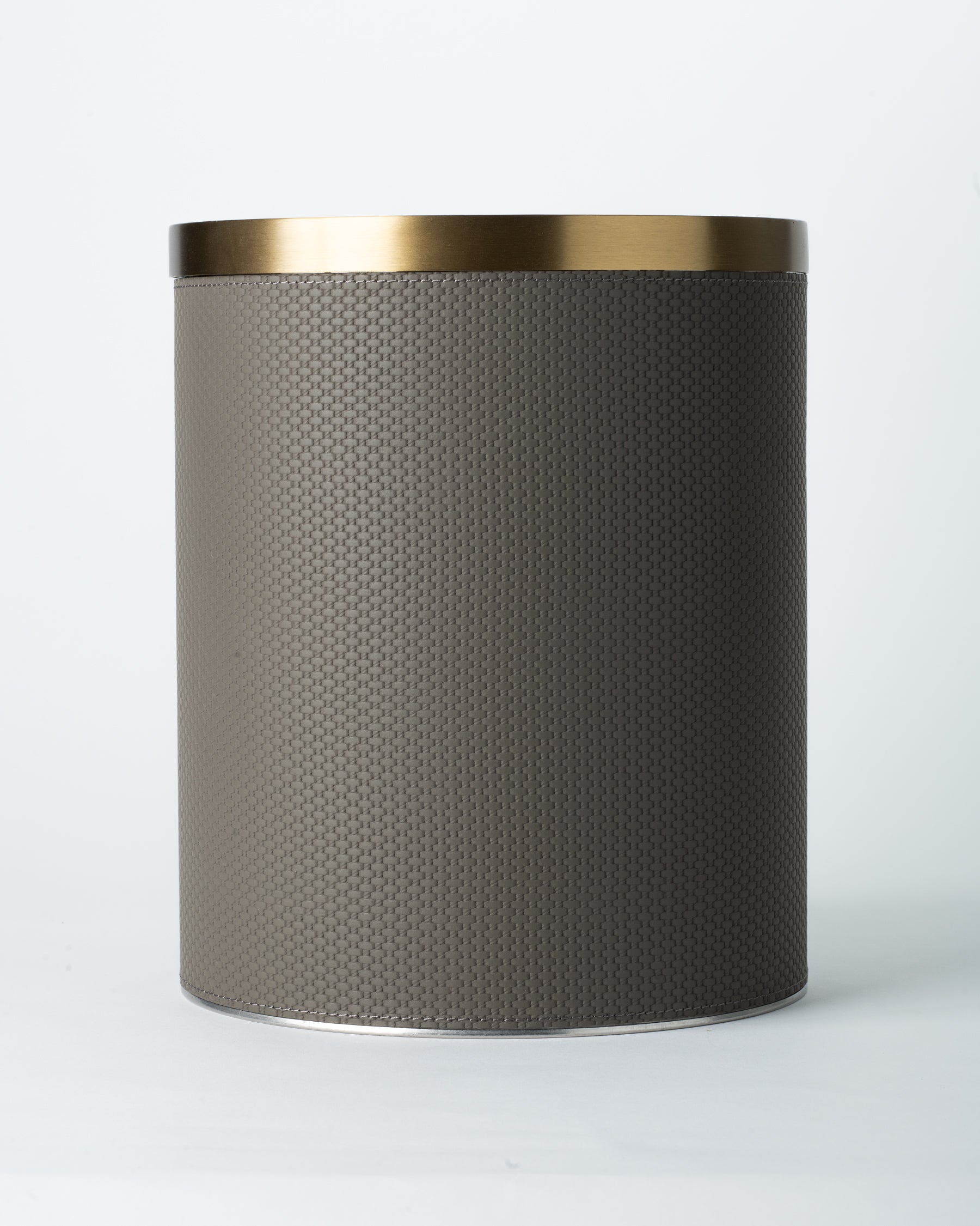 Slate Weave Trash Bin