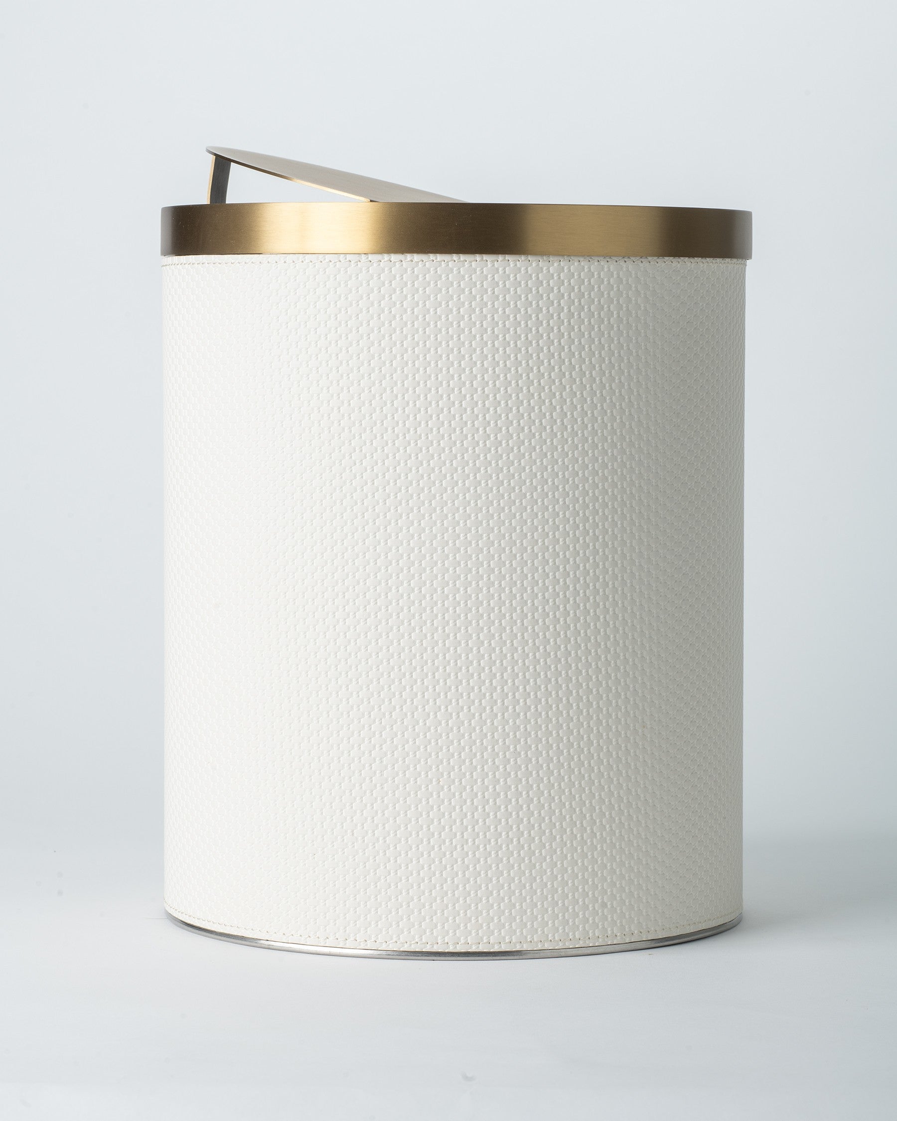 Linen Loom Trash Bin