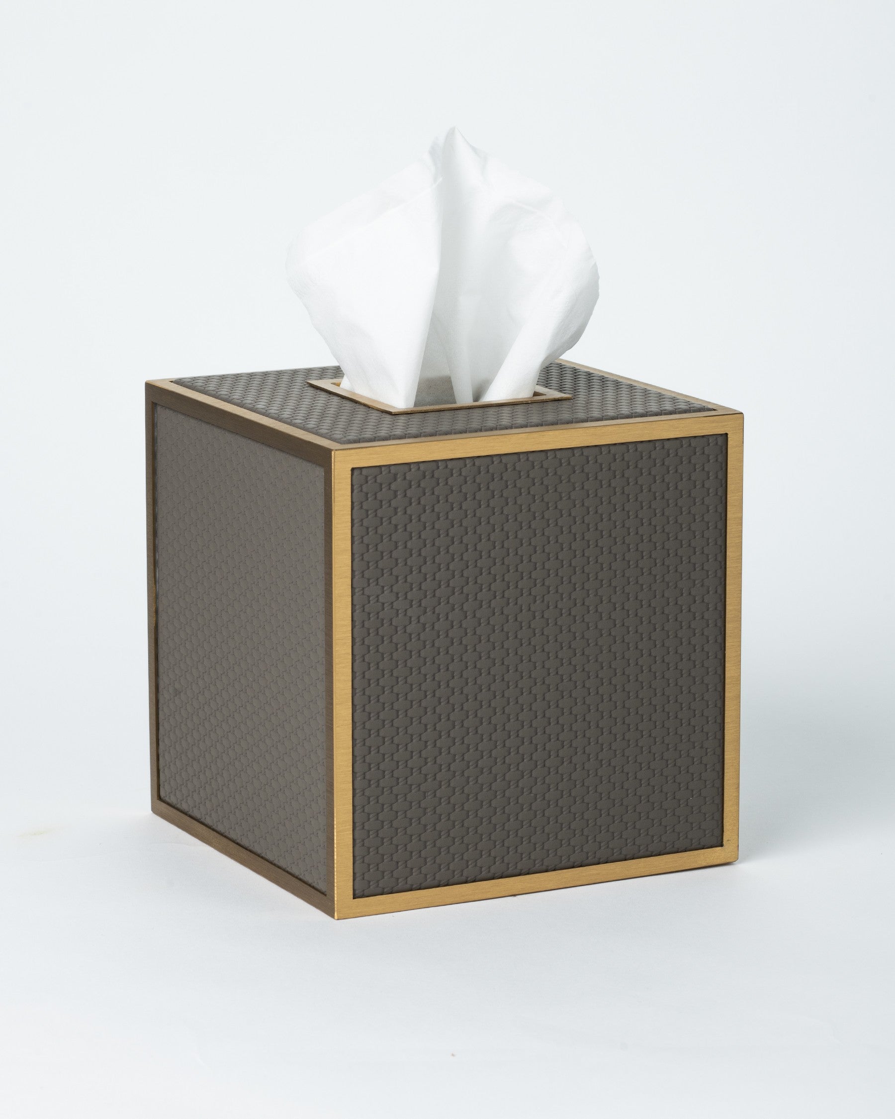 Slate Weave Tissue Box