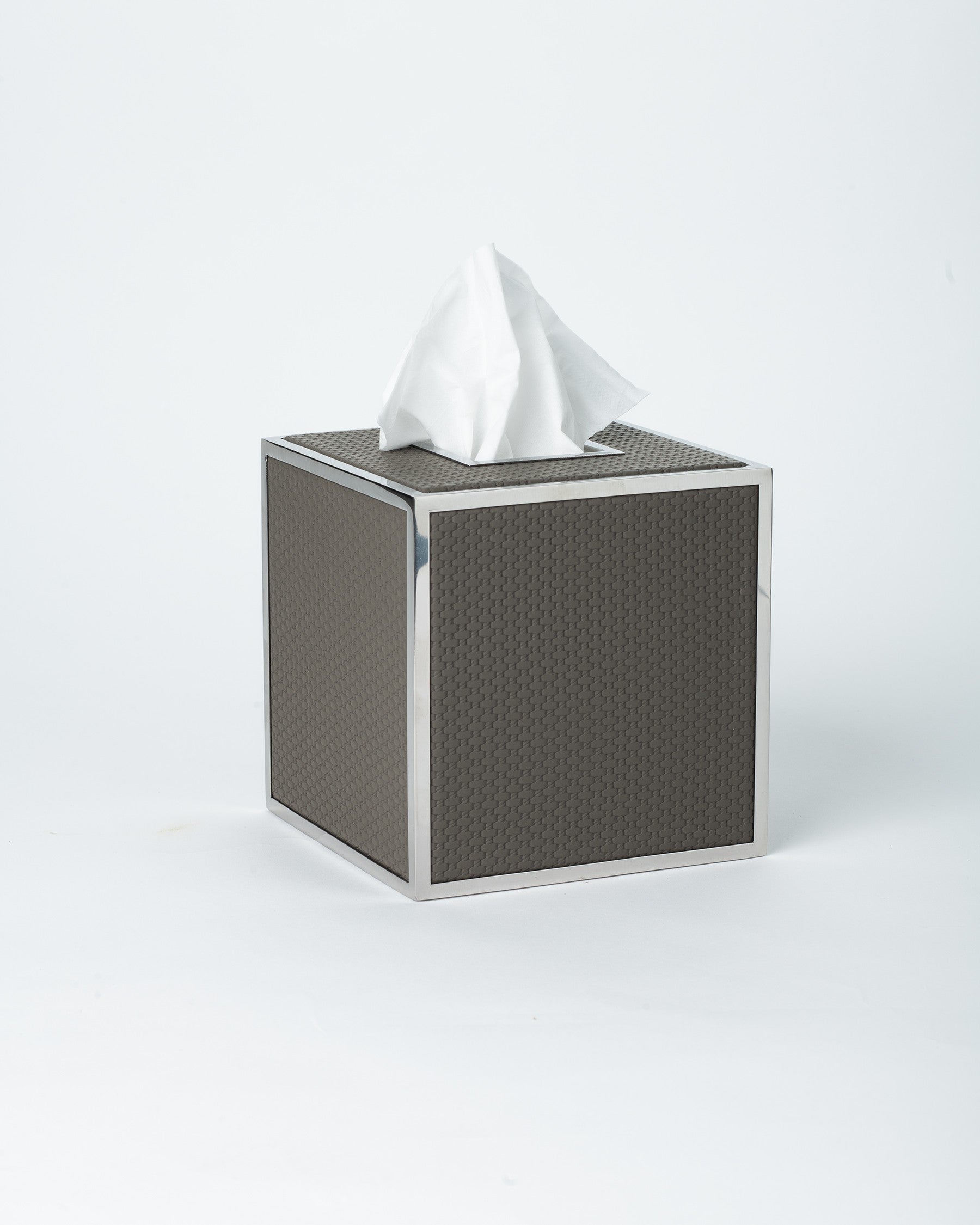 Slate Weave Tissue Box