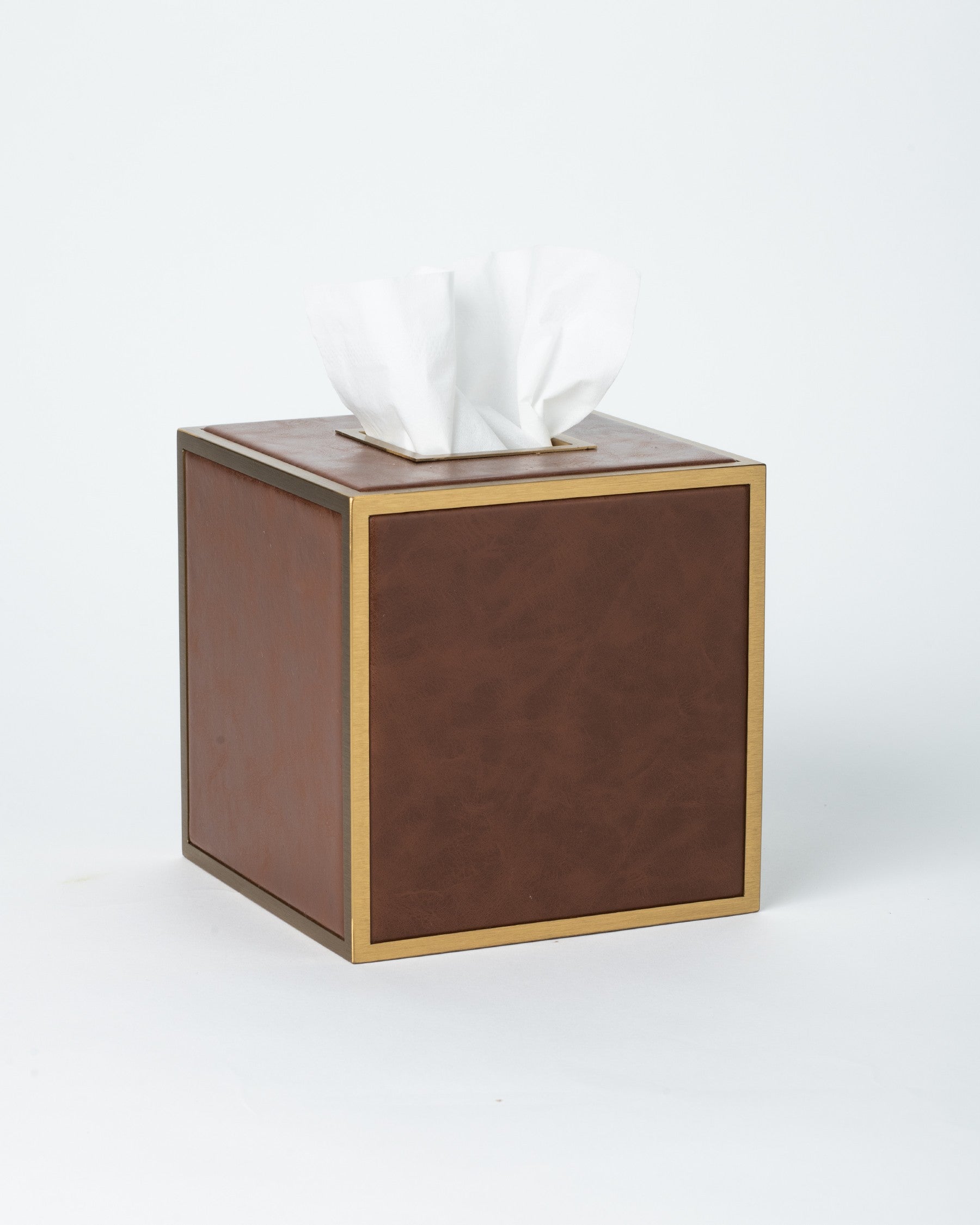 Cognac Tissue Box