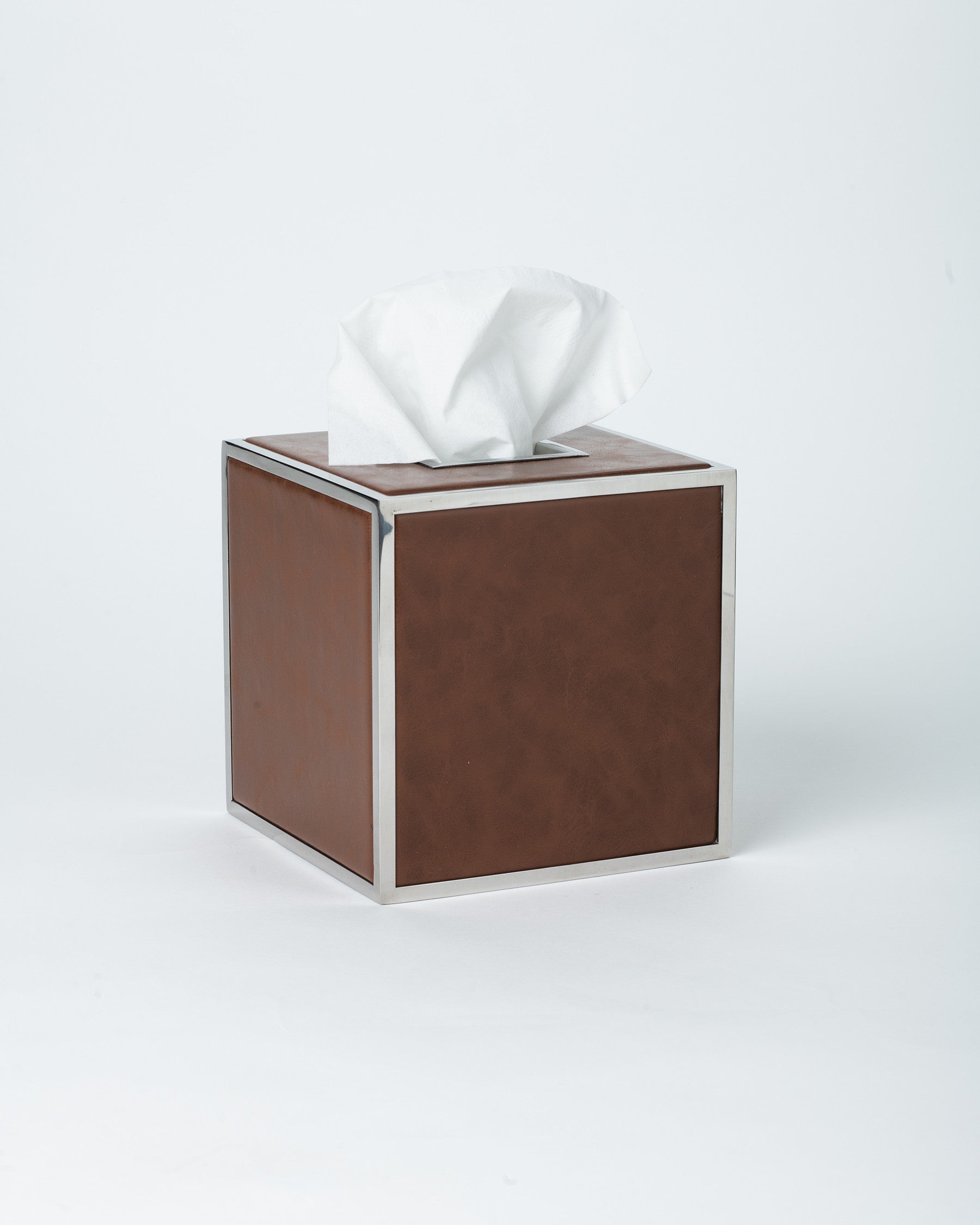 Cognac Tissue Box