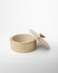 Guilded Alibaster Round Decorative Box